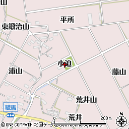 愛知県西尾市吉良町駮馬小迫周辺の地図
