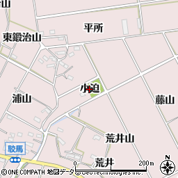 愛知県西尾市吉良町駮馬（小迫）周辺の地図