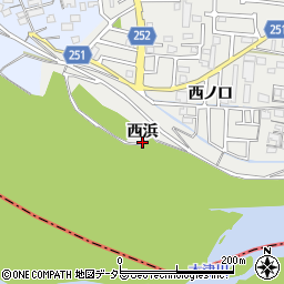 京都府城陽市枇杷庄西浜周辺の地図