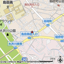 ジョイフル 静岡島田店周辺の地図