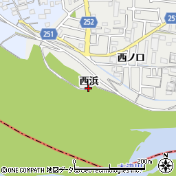 京都府城陽市枇杷庄（西浜）周辺の地図