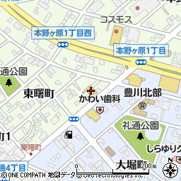 トヨタカローラ名古屋豊川店周辺の地図