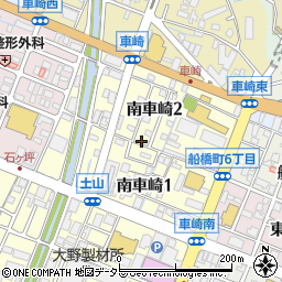 兵庫県姫路市南車崎周辺の地図