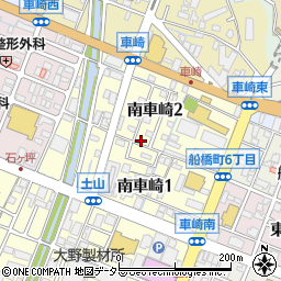 兵庫県姫路市南車崎周辺の地図