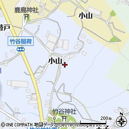 愛知県蒲郡市竹谷町小山周辺の地図