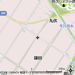愛知県豊橋市賀茂町（鎌田）周辺の地図