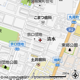 兵庫県姫路市城東町（清水）周辺の地図