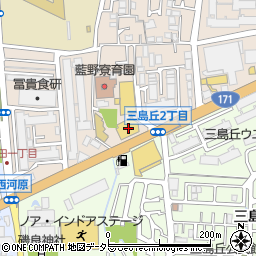 ダイソーＭＥＧＡドン・キホーテ茨木店周辺の地図