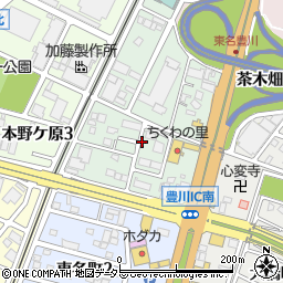 愛知県豊川市豊が丘町周辺の地図