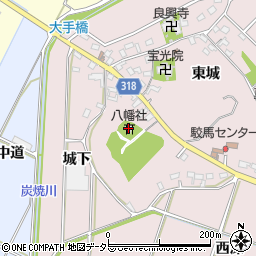 愛知県西尾市吉良町駮馬城山45周辺の地図