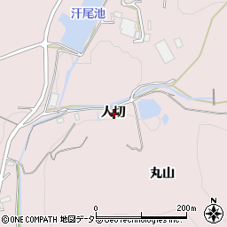 愛知県西尾市吉良町駮馬人切周辺の地図
