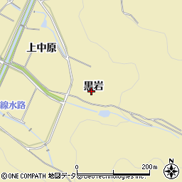 愛知県豊橋市石巻萩平町黒岩周辺の地図