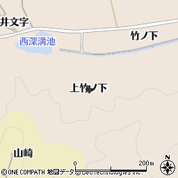 愛知県額田郡幸田町深溝上竹ノ下周辺の地図