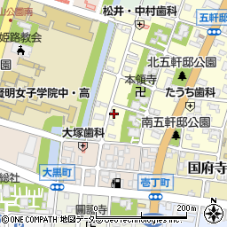 兵庫県姫路市五軒邸1丁目22周辺の地図