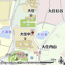 京都府京田辺市大住木下シ1周辺の地図