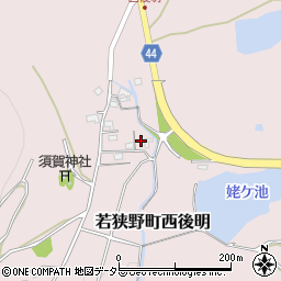 兵庫県相生市若狭野町西後明105周辺の地図