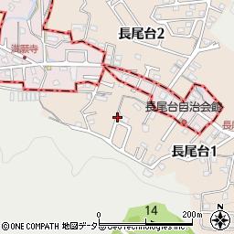 兵庫県宝塚市長尾台周辺の地図