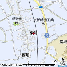 京都府城陽市観音堂東浦周辺の地図