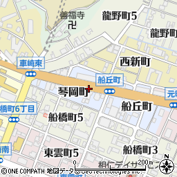 兵庫県姫路市琴岡町周辺の地図