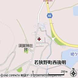 兵庫県相生市若狭野町西後明107周辺の地図