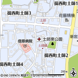 兵庫県たつの市揖西町土師周辺の地図