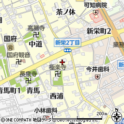 愛知県豊川市国府町流霞周辺の地図