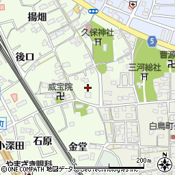 愛知県豊川市久保町上見堂周辺の地図