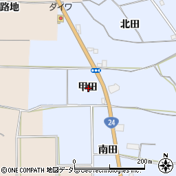 京都府城陽市観音堂甲田周辺の地図