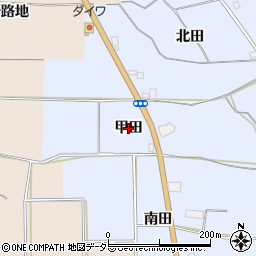 京都府城陽市観音堂（甲田）周辺の地図