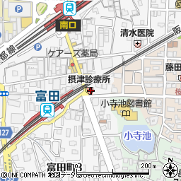 摂津診療所周辺の地図