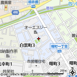 愛知県豊川市白雲町周辺の地図