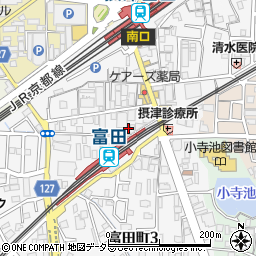 ファーディ（ＦＵＲＤＩ）阪急富田駅前店周辺の地図