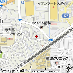 大阪府高槻市富田丘町8周辺の地図