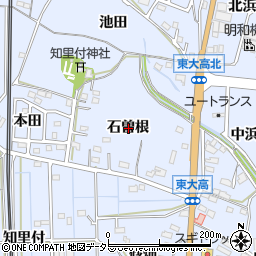 愛知県知多郡武豊町東大高石曽根周辺の地図