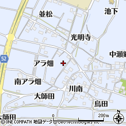 愛知県知多郡武豊町東大高アラ畑7周辺の地図