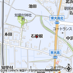 愛知県武豊町（知多郡）東大高（石曽根）周辺の地図
