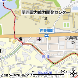 シダックス茨木西豊川クラブ周辺の地図