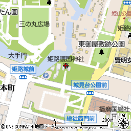 姫路護国神社周辺の地図