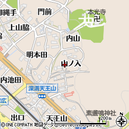 愛知県額田郡幸田町深溝山ノ入39周辺の地図