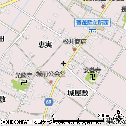 豊橋賀茂郵便局周辺の地図