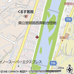 兵庫県姫路市広畑区西夢前台4丁目55周辺の地図