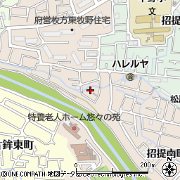 大阪府枚方市東牧野町4周辺の地図