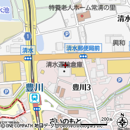 セブンイレブン茨木豊川３丁目店周辺の地図