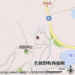 兵庫県相生市若狭野町西後明111周辺の地図