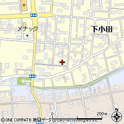 静岡県焼津市下小田640-2周辺の地図