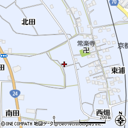 京都府城陽市観音堂周辺の地図