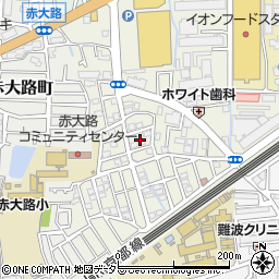 大阪府高槻市富田丘町23周辺の地図