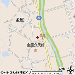 兵庫県三木市細川町金屋周辺の地図