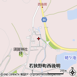 兵庫県相生市若狭野町西後明114周辺の地図