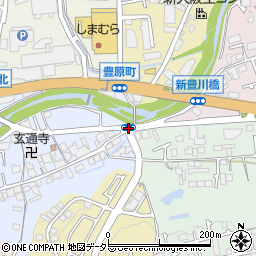 新豊川橋周辺の地図